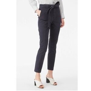 Rebecca Taylor Patrice la Vie Stretch Twill Pants In Midnight Navy No Belt EUC